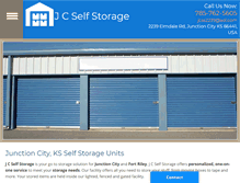 Tablet Screenshot of junctioncitystorageks.com